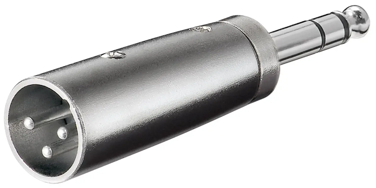 Adapter audio przejściówka wtyk XLR na wtyk Jack 6,35mm Goobay