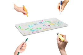 Active drawing desk top with magnetic board surface for children 140x60 cm Spacetronik SPT-L34