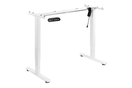 White frame for the Spacetronik SPE-120W electric desk