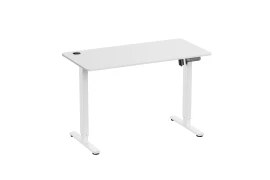 White electric desk with height adjustment Spacetronik SPE-O120 Moris 120x60