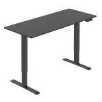 Black electric desk with height adjustment Spacetronik SPE-O120 Moris 140x60