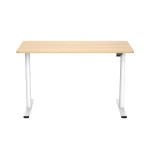 Wood-colored electric desk with height adjustment Spacetronik SPE-O121WO Moris