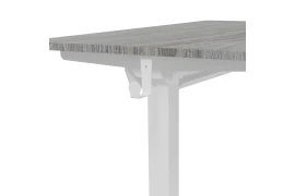 Desk with electric height adjustment and advanced Spacetronik Moris SPE-O124 controller, 100x60, white frame, gray top