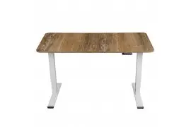 Standing Desk ERGOLINE Magnus 160x70 cm white/wooden retro