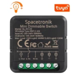 In-wall Mini Wi-Fi dimmer light dimmer Smart Life Tuya three-phase star Spacetronik SL-SD-02