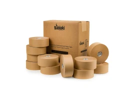 Ecological water-activated Kraft paper tape 70 mm / 114 m Bublaki BT-W701 (20 pcs.)