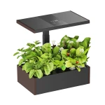 Flowerpot SMART Garden 10l black and brown with LCD screen for your favorite plants all year round Spacetronik SPGC20