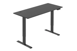 Black electric desk with height adjustment Spacetronik SPE-O120 Moris 140x60