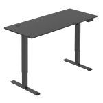 Black electric desk with height adjustment Spacetronik SPE-O120 Moris 140x70