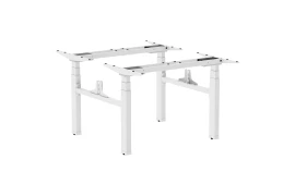 Electric, double desk frame, white Spacetronik SPE-440W with four engines
