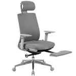 5D ergonomic office chair with footrest Spacetronik Albert Grey