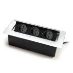 Gniazda blatowe otwierane chowane w blat Spacetronik SPS-D33S V2 OUTLET 