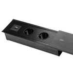 Spacetronik SPS-S24CB V2 sliding furniture socket