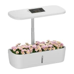 Smart flowerpot SMART GARDEN white with Spacetronik SPGC10 irrigation system