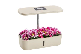 Smart flowerpot SMART GARDEN beige with Spacetronik SPGC10 irrigation system