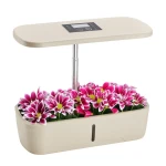 Smart flowerpot SMART GARDEN beige with Spacetronik SPGC10 irrigation system