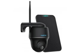 Reolink Argus PT 5Mpix WiFi 2.4 and 5GHz Smart Camera with People Detection, Black + Solar panel