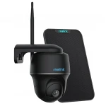 Reolink Argus PT 5Mpix WiFi 2.4 and 5GHz Smart Camera with People Detection, Black + Solar panel