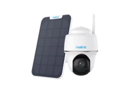 Reolink Argus PT 5Mpix WiFi 2.4 and 5GHz Smart Camera with People Detection, White + Solar panel