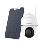 Reolink Argus PT 5Mpix WiFi 2.4 and 5GHz Smart Camera with People Detection, White + Solar panel