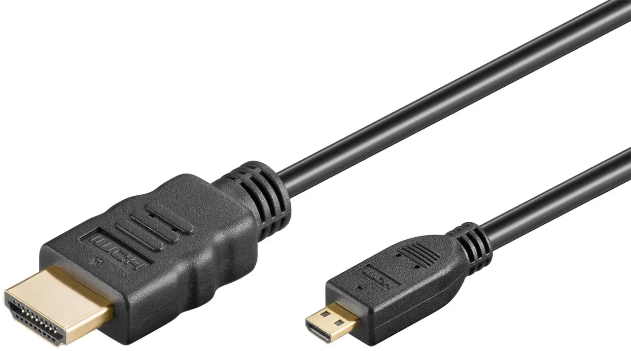 Kabel HDMI - micro HDMI 2.0 4K@60Hz Goobay czarny 2m