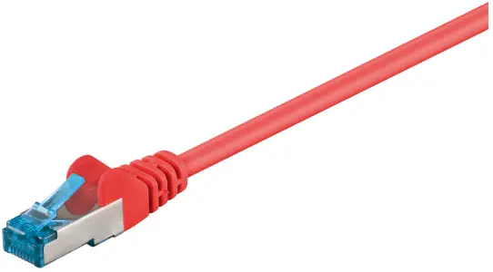Kabel LAN Patch Cord CAT 6A S/FTP czerwony 10m