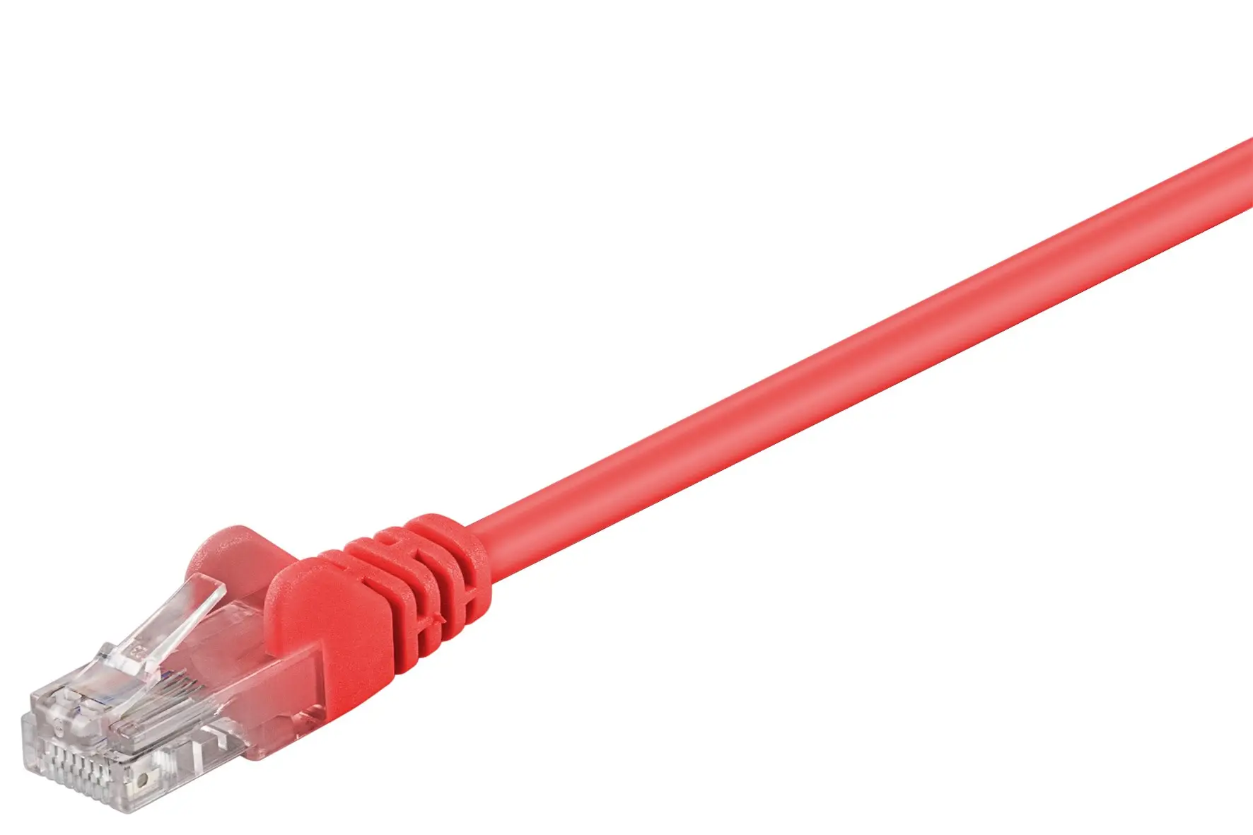 Kabel LAN Patchcord CAT 5E U/UTP red 1m