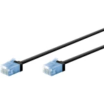 Kabel LAN Patchcord CAT 6A ULTRA CIENKI elastyczny czarny 3m