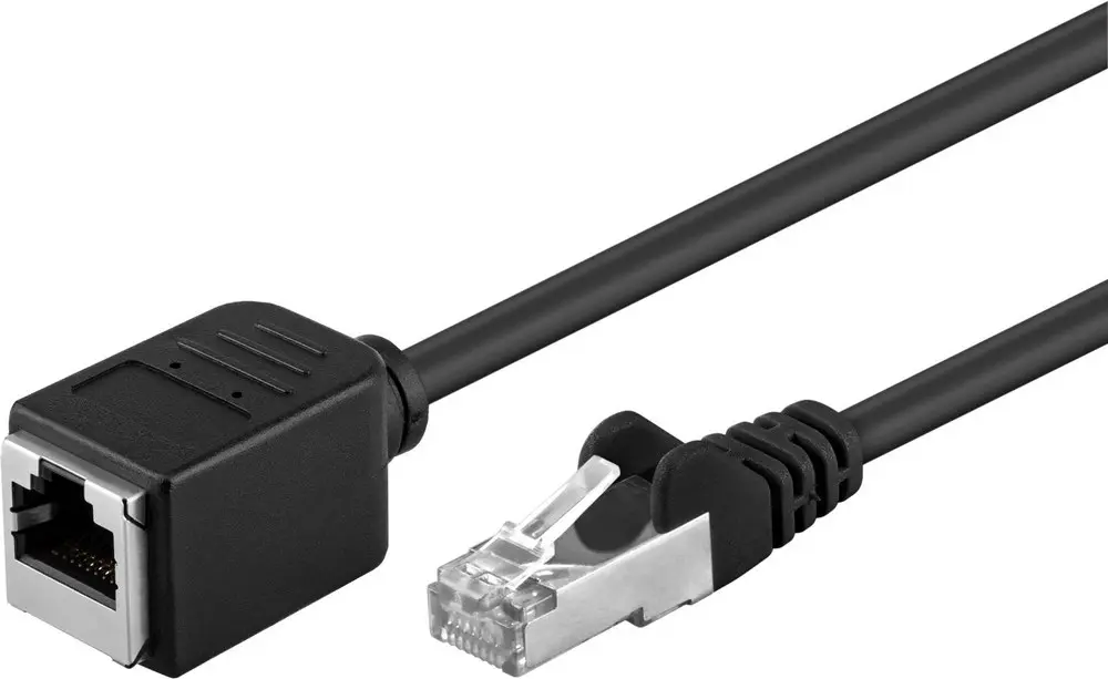Kabel LAN przedłużacz CAT 5E F/UTP czarny 10m