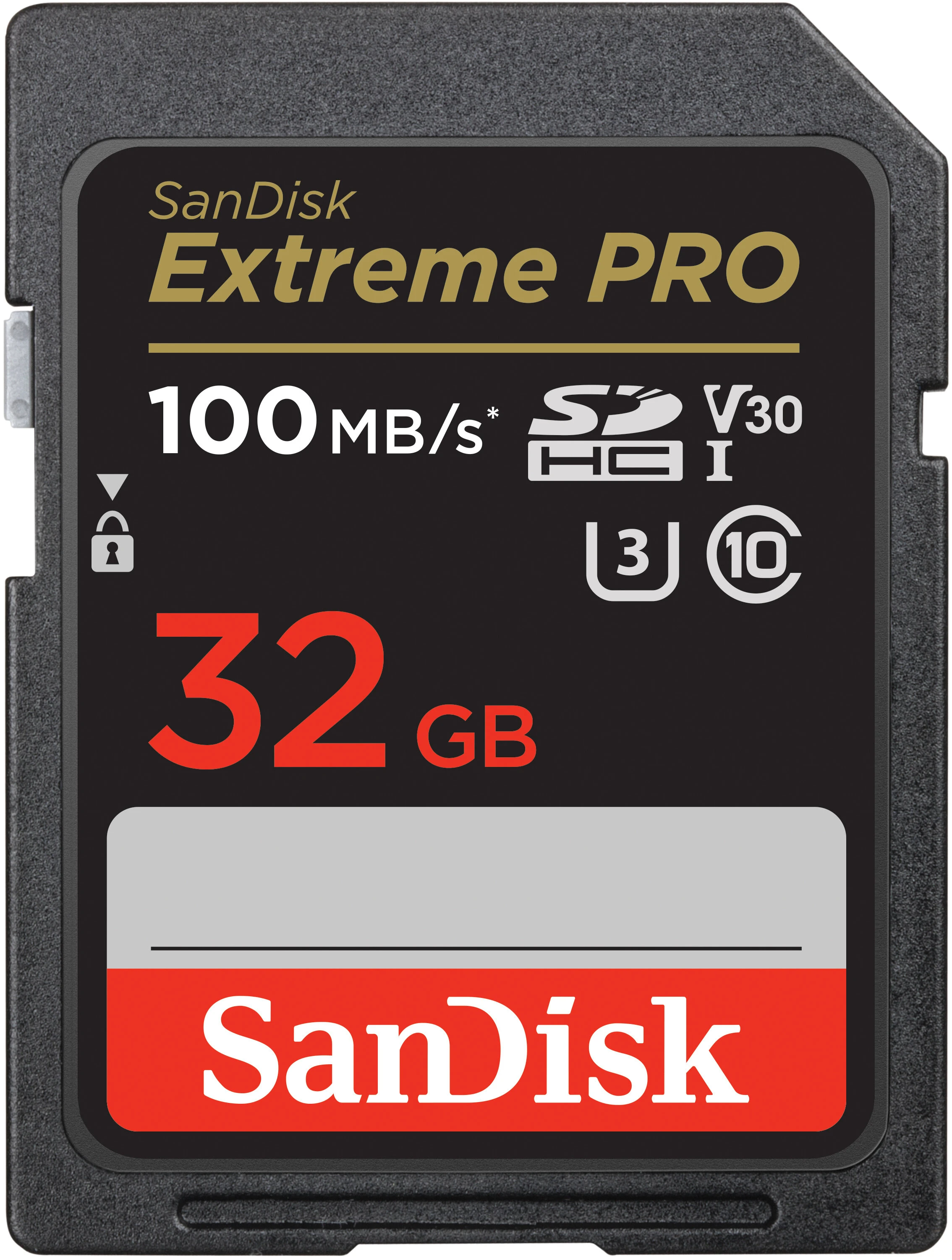 SANDISK Extreme Pro SDHC 32GB 100/90MB/s C10 V30 UHS-I U3 Memory Card
