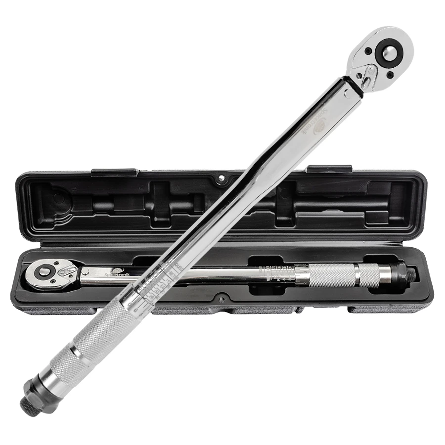 CrV torque wrench Spacetronik SPM-T20 7-112Nm with lock and measuring range 3/8