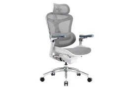 Ergonomic office chair 6D Spacetronik DORIS 40 gray with adjustable headrest and armrests