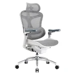 Ergonomic office chair 6D Spacetronik DORIS 40 gray with adjustable headrest and armrests