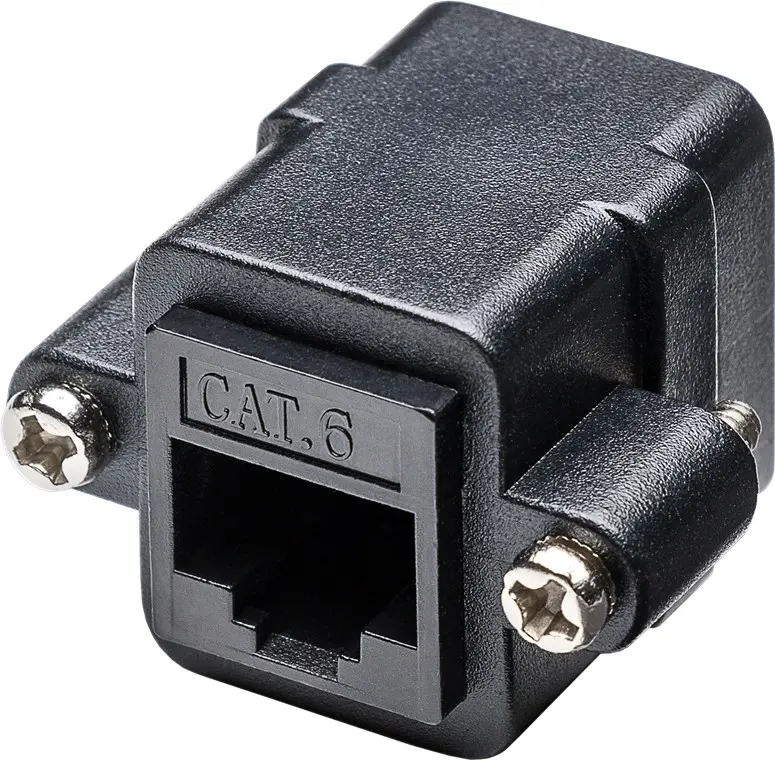 Łącznik kabli sieciowych CAT6 z możliwością montażu stałego Goobay