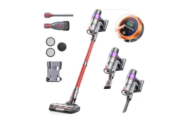 Cordless upright vacuum cleaner Laresar Elite 8 with LED display and HEPA filtration