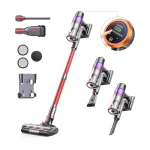 Cordless upright vacuum cleaner Laresar Elite 8 with LED display and HEPA filtration