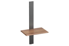 Adjustable wall shelf black-brown Spacetronik SPGC21 steel 43cm