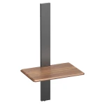 Adjustable wall shelf black-brown Spacetronik SPGC21 steel 43cm