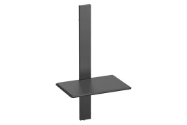 Spacetronik SPGC21 Adjustable Wall Shelf Black Steel 43cm