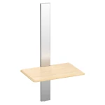 Adjustable wall shelf silver-wood (oak) Spacetronik SPGC21 steel 43cm