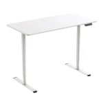 Adjustable desk with electric height change Spacetronik Moris SPE-O121, 120x60, White frame, White top