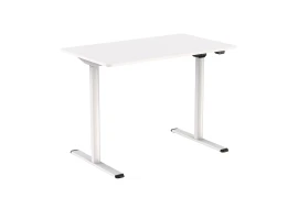 Adjustable desk with electric height change Spacetronik Moris SPE-O121, 100x60, White frame, White top