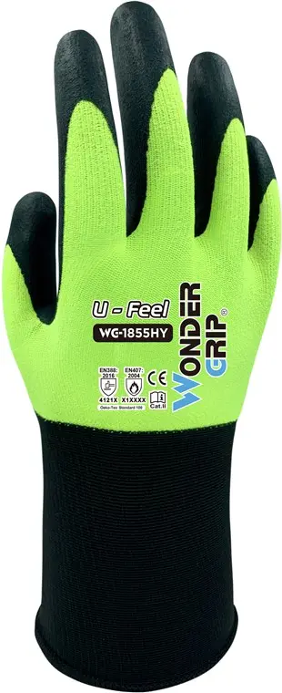 Rękawice nitrylowe dla mechanika Wonder Grip U-Feel WG-1855HY M/8