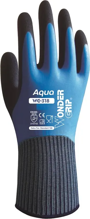 Rękawice robocze wodoszczelne Wonder Grip Aqua WG-318 M/8