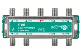 Rozgałęźnik 1x8 12dB 5-1000 MHz FV 8 Polytron