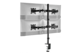 Spacetronik SPA-140 articulated desk holder for 4 monitors