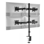 Spacetronik SPA-140 articulated desk holder for 4 monitors