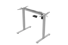 Electrically operated desk frame, gray, Spacetronik SPE-122