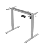 Electrically operated desk frame, gray, Spacetronik SPE-122