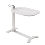 Bed Table with Adjustable Height Spacetronik BUDDY 06, White Top and White Frame